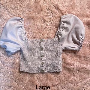 Women’s Puff Crop-top